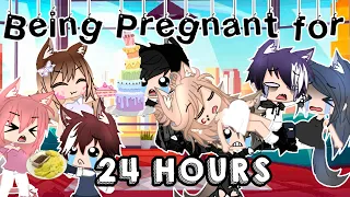 BEING PREGNANT FOR 24 HOURS!! || 24 Hours Challenge || Gacha Club || GLMM || Audrey Cookie ||