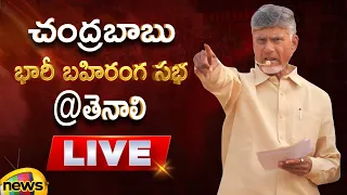 Chandrababu Praja Galam Sabha In Tenali | Chandrababu Election Campaign | AP News | Mango News