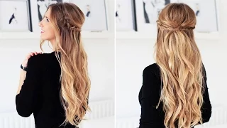 Fishtail Braid Half- Updo For Short, Medium, and Long Hair | Luxy Hair