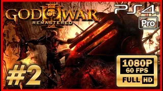 God of War 3 Remastered Walkthrough Part 2 "Gates of Hades" PS4 PRO Full HD 60fps gameplay