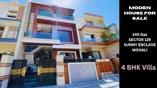 ultra luxurious house for sale in Sunny enclave mohali 4 BHK villa with best in Design