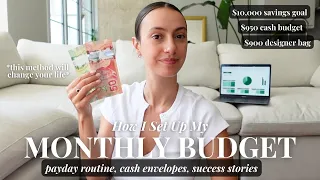 How I Budget For A New Month 💸 cash envelopes, payday routine + money success stories & worries