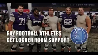 Gay football athletes find locker room support