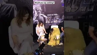 Srinidhi Shetty on stage KGF2 #kgf2 #kgfchapter2 #yash #srinidhishetty  #shorts #rockybhai Raveena