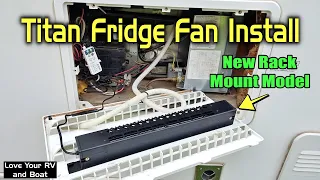 Titan Rack Mount RV Fridge Vent Fan Demo and Installation - Model TTC-SC60(A) Crossflow Blower Fan