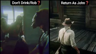 What Happens If You Don't Drink As Arthur & Return As John In Epilogue? Aberdeen Pig Farm - RDR2