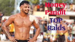 Honey Pandit Top Raids||Pind Sailbrah Live Kabaddi Cup||Best Kabaddi Match ||Trending Video || 2022