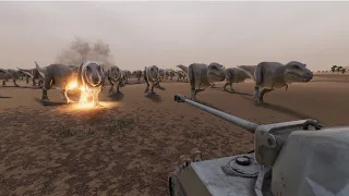 9900 T-Rex vs 100 Sherman | Ultimate Epic Battle Simulator 2 | UEBS 2