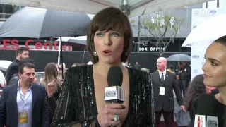 Milla Jovovich Red Carpet Interview - AMAs 2016