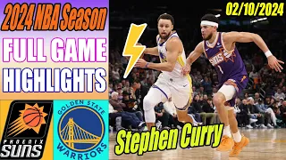 Phoenix Suns vs Golden State Warriors [FULL GAME] QTR (Feb 10, 2024) | NBA Highlights 2024