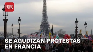 Protestas por pensiones en Francia se agudizan - Las Noticias