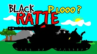 How To Draw Cartoon Tank Hybrid Black P2000 Ratte | HomeAnimations - Cartoons About Tanks