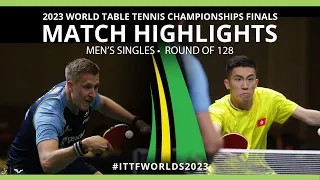 Mattias Falck vs Lam Siu Hang | MS R128 | 2023 ITTF World Table Tennis Championships Finals