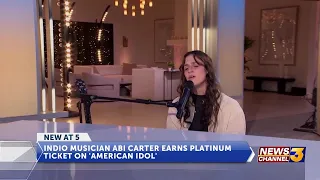 Indio singer Abi Carter receives coveted platinum ticket after stunning ‘American Idol’ ...