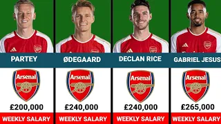 ARSENAL PLAYERS SALARY 2024.