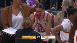 Holle TAKEN OUT By Blind Screen, Can't Hold Back Tears After Hit To Face | Texas Longhorns #hookem