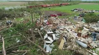 Aerial Footage Of Chetek Tornado Damage