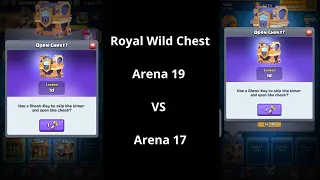 Royal wild chest Arena 19 vs 17 |ClashRoyale