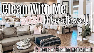 2020 CLEAN WITH ME MARATHON :: 2+ HOURS OF INSANE SPEED CLEANING MOTIVATION :: HOMEMAKING #WITHME