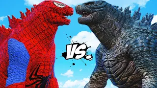 SPIDER GODZILLA VS GODZILLA 2014 - MONSTER BATTLE