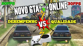 30FPS vs 60FPS no NOVO GTA ONLINE do XBOX SERIES S!