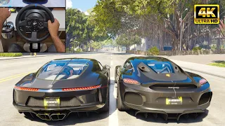 Bugatti Atlantic & Koenigsegg Gemera | The Crew Motorfest | Thrustmaster T300RS gameplay