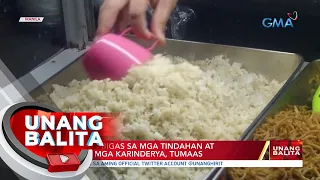 Presyo ng bigas sa mga tindahan at kanin sa mga karenderya, tumaas | UB