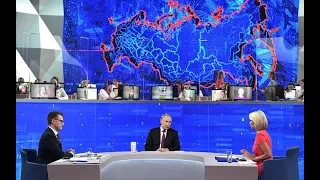 Время местное Эфир: 20-06-2019 - Прямая линия с Владимиром Путиным