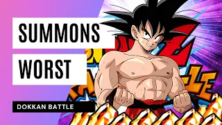 WORST SUMMONS ON YOUTUBE!! MAJOR SHAFT | DBZ Dokkan Battle