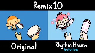 Hololive Rhythm Heaven Comparison with Original Rhythm Heaven Remix 10