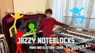 Jazzy Note Blocks by Aaron Grooves (Alan Becker) Piano and Electone Cover
