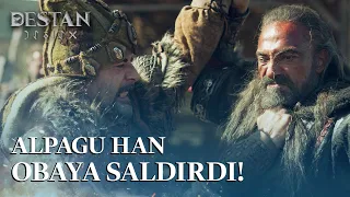 Alpagu Han, Akkız'ın babasını öldürüyor! - Destan