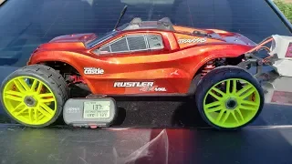 Traxxas Rustler 4x4 137mph 4s (worlds fastest)