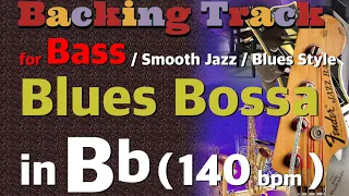 Blues Bossa -for BASS- in Bb (Gm) 140bpm : Backing Track