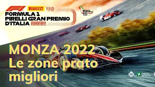 F1 2022 GP Italia Monza - Le Zone Prato Migliori E Come Raggiungerle !!