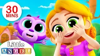 Peek A Boo, I See you! | The Princess and Baby Monkey |  Kids Songs by Little Angel