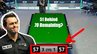 Everyone couldn't take their eyes off this crazy game! Ronnie O'Sullivan!