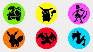 Pokemon: Pikachu, Charizard, Eevee, Mewtwo, Gyarados, Blastoise!