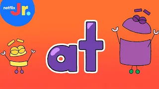 Words That End in "AT" | StoryBots: Learn to Read | Netflix Jr