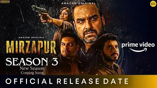 MIRZAPUR SEASON 3 RELEASE DATE | Pankaj Tripathi | Mirzapur Season 3 Trailer | #mirzapur3trailer