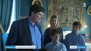 Vie de famille au château de Cazeneuve à Préchac