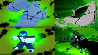 Benverse Protector Transformations And Ben 10 Classic Series COMPARISON  (ROBLOX VS CLASSIC)