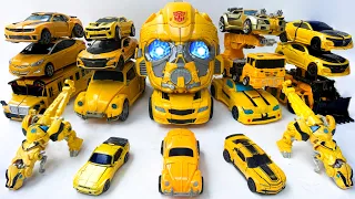 TRANSFORMERS BASICS Car Crashes into Pool TECHNOBOTS: all BUMBLEBEE YELLOW CARS & TOBOT Stop Motion!