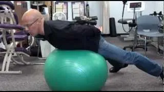 Lower Back Pain / Herniated Disc / Pinched Nerve Strengthening with Fitness Ball / Dr. Mandell