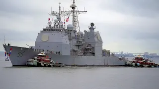 USS Leyte Gulf Returns From Final Deployment