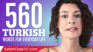 560 Turkish Words for Everyday Life - Basic Vocabulary #28