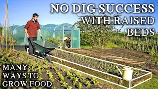 Productive NO DIG Vegetable Gardening in Raised Beds with Sides