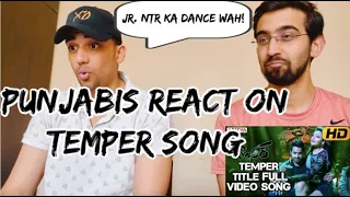 Punjabis React on Temper Song Jr. NTR Reaction Video || 4AM Reactions