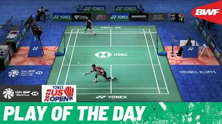 HSBC Play of the Day | The perfect backhand finish from Lakshya Sen!