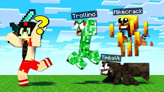 Nos ESCONDEMOS en MONSTRUOS de Minecraft 😂 EL MEJOR ESCONDITE DE MOBS 🤣 Invictor